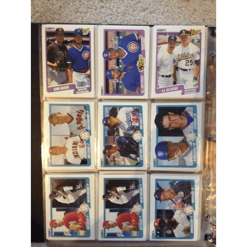 Baseball Cards: Fleer [1990-LOT FOR SALE!] [250+ CARDS!] BooksCardsNBikes