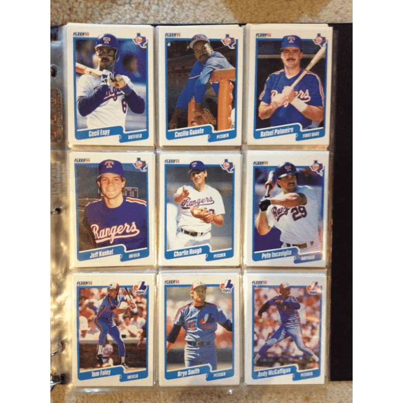 Baseball Cards: Fleer [1990-LOT FOR SALE!] [250+ CARDS!] BooksCardsNBikes