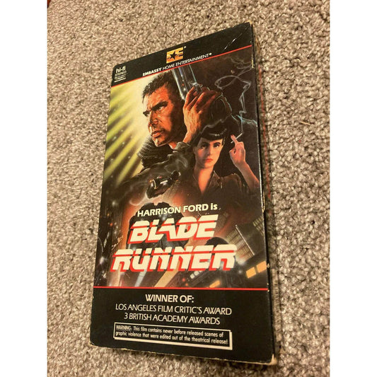 Blade Runner VHS [1982 Embassy Home Ent.] BooksCardsNBikes