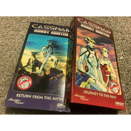 Casshan Robot Hunter [Pt I + II!] VHS Orion BooksCardsNBikes