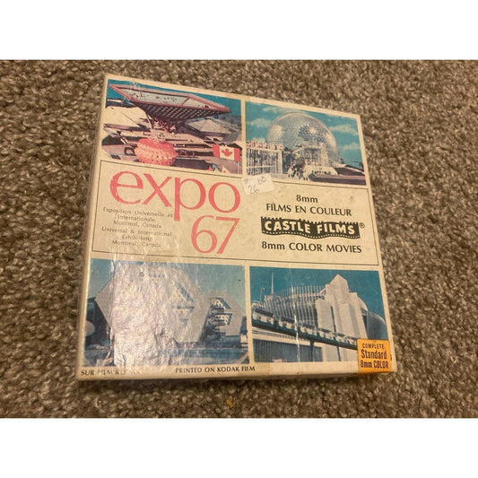 EXPO 67: Canada Castle Films 8mm color film BooksCardsNBikes