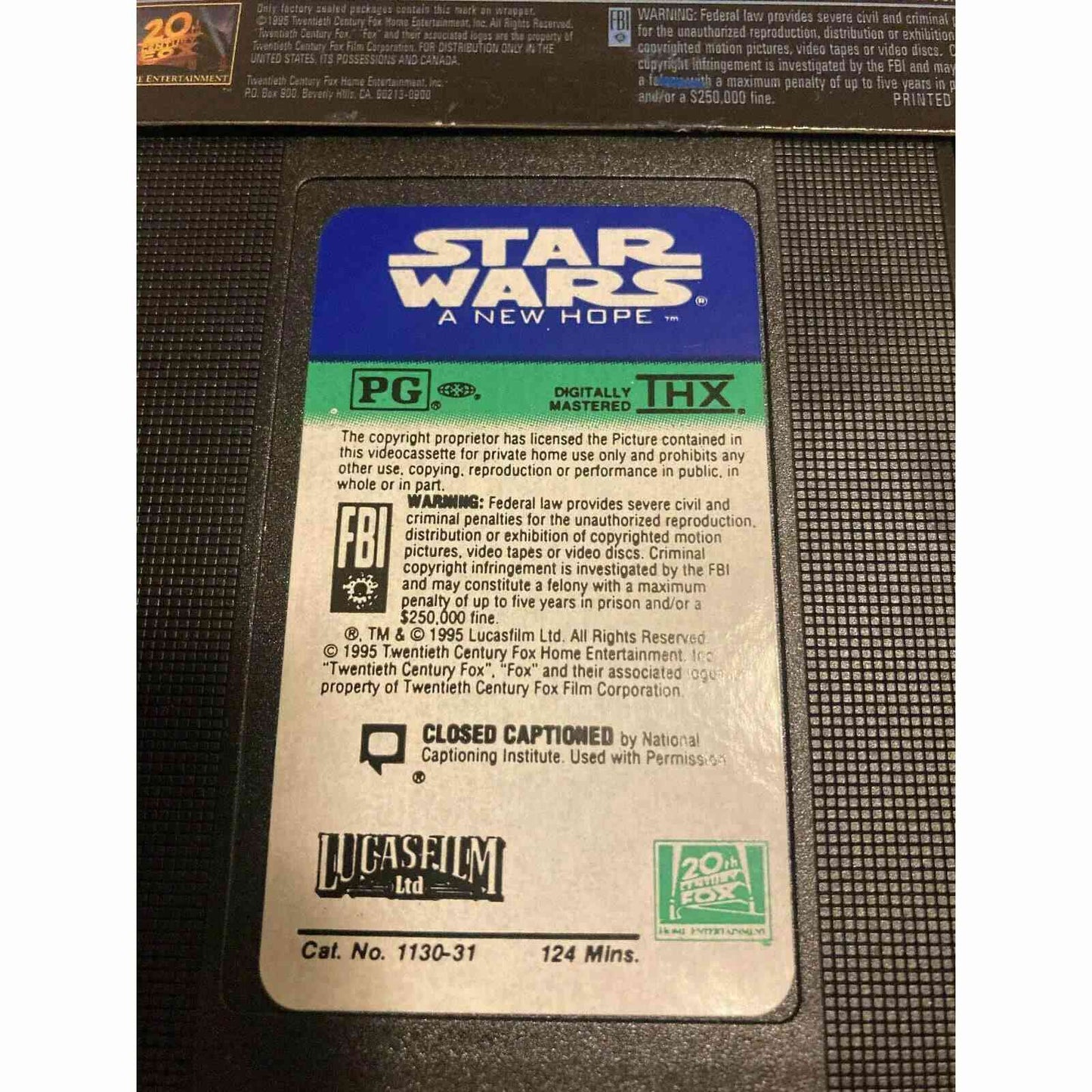 Star Wars Trilogy [VHS 1995 Lucas Films] BooksCardsNBikes