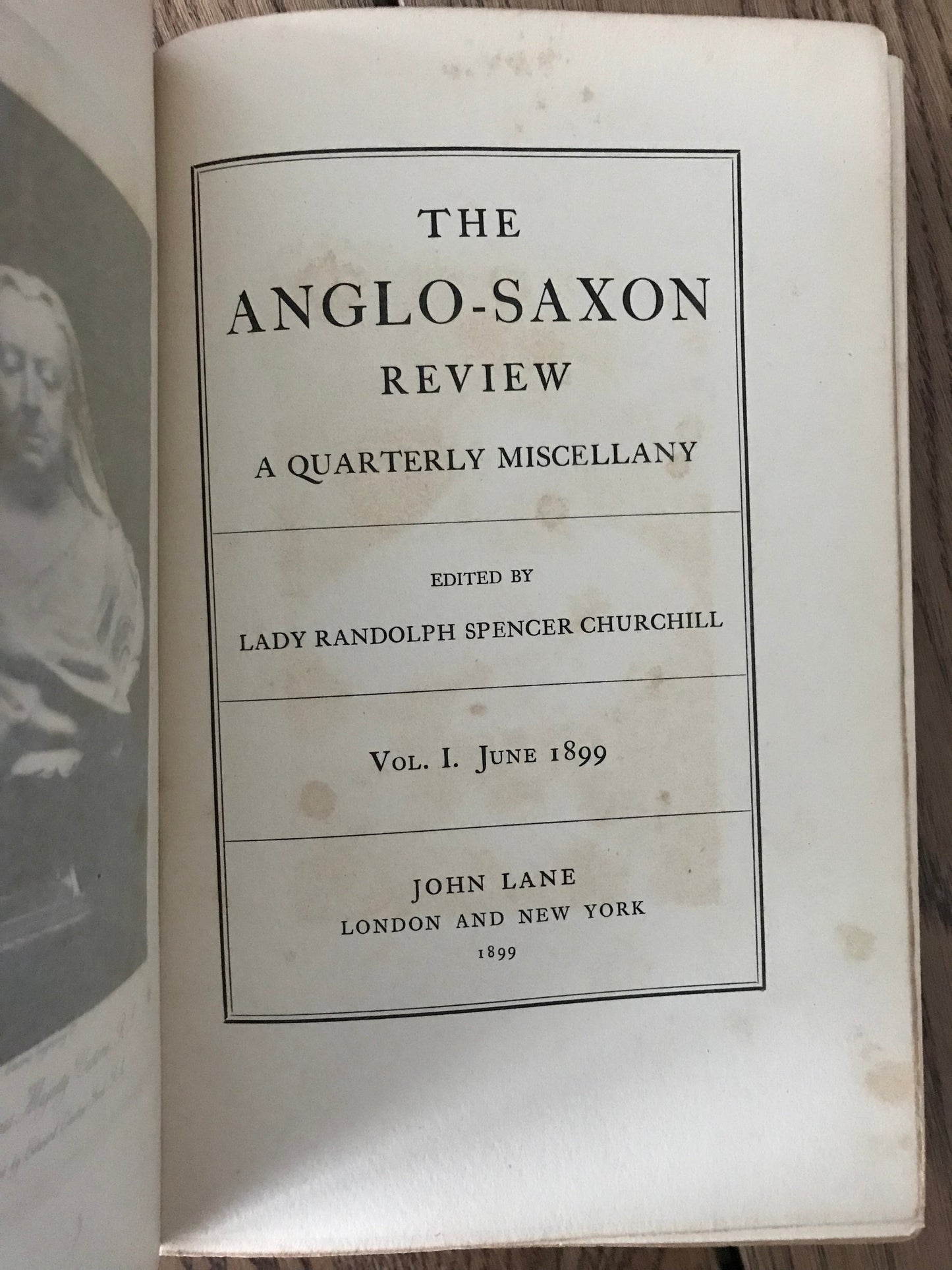 THE ANGLO-SAXON REVIEW - A QUARTERLY MISCELLANY -  EDITOR :  LADY RANDOLF SPENCER CHURCHILL BooksCardsNBikes