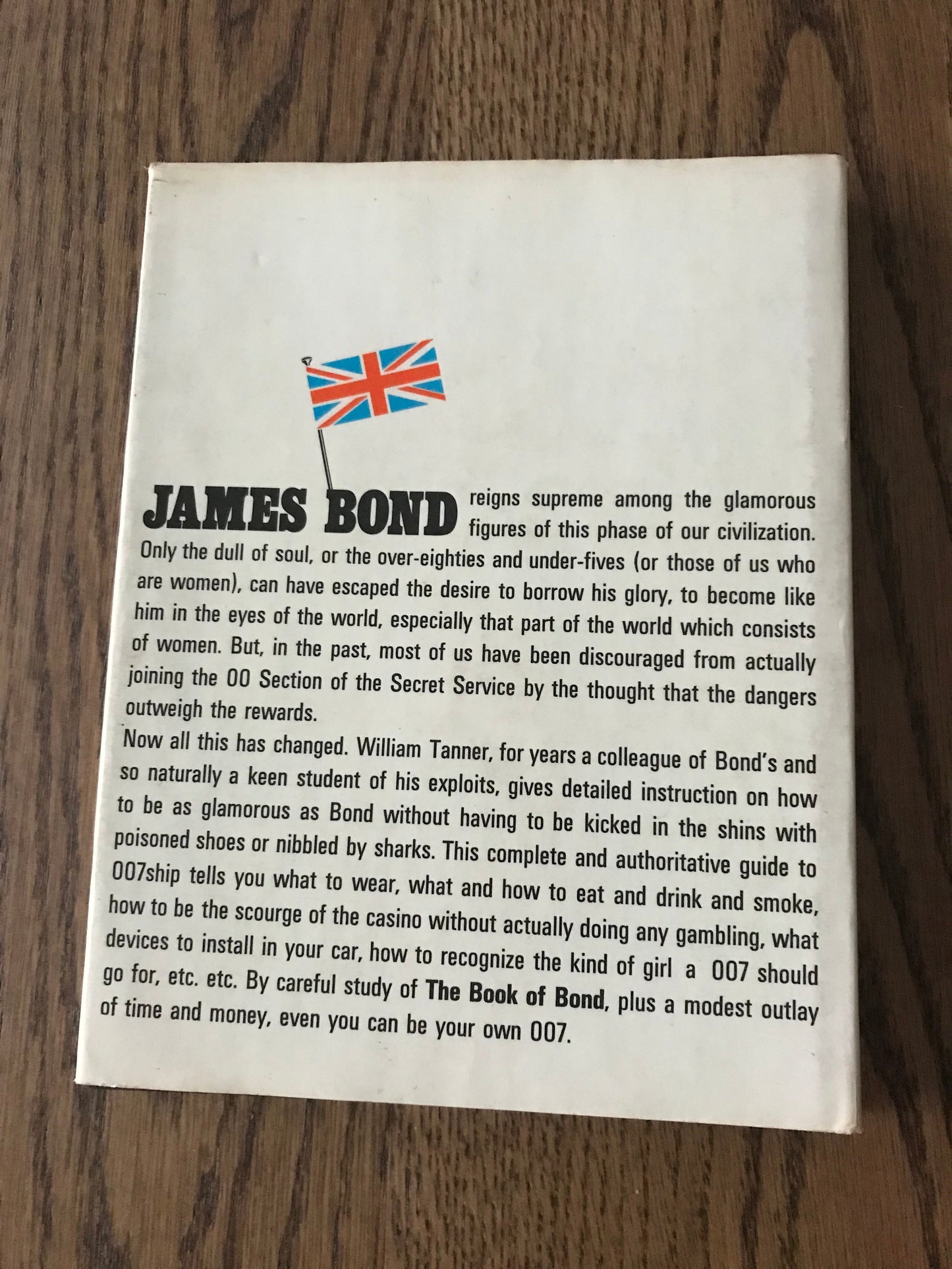 THE BOOK OF BOND - BY LT.-COL. WILLIAM ('BILL') TANNER BooksCardsNBikes