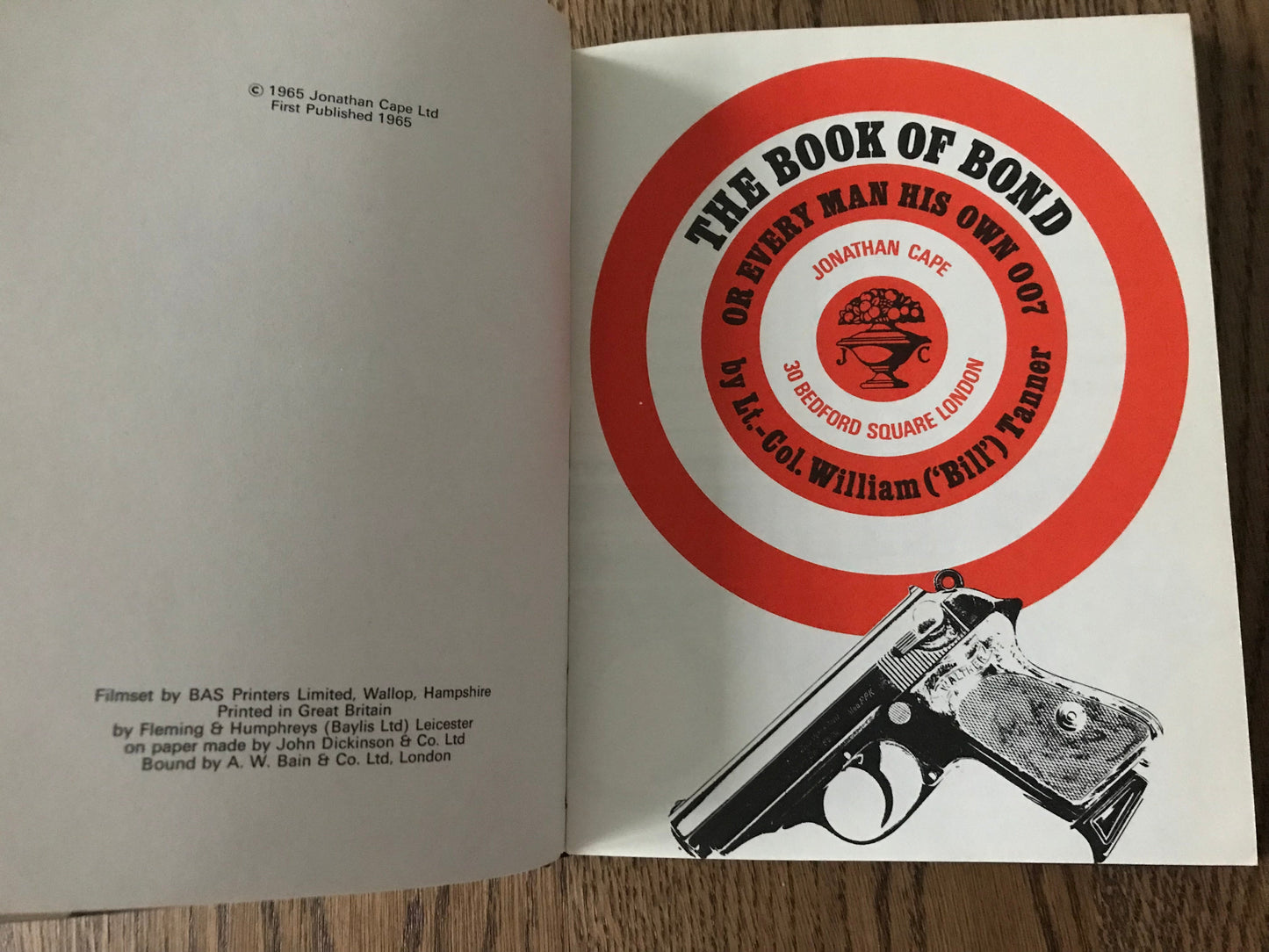THE BOOK OF BOND - BY LT.-COL. WILLIAM ('BILL') TANNER BooksCardsNBikes