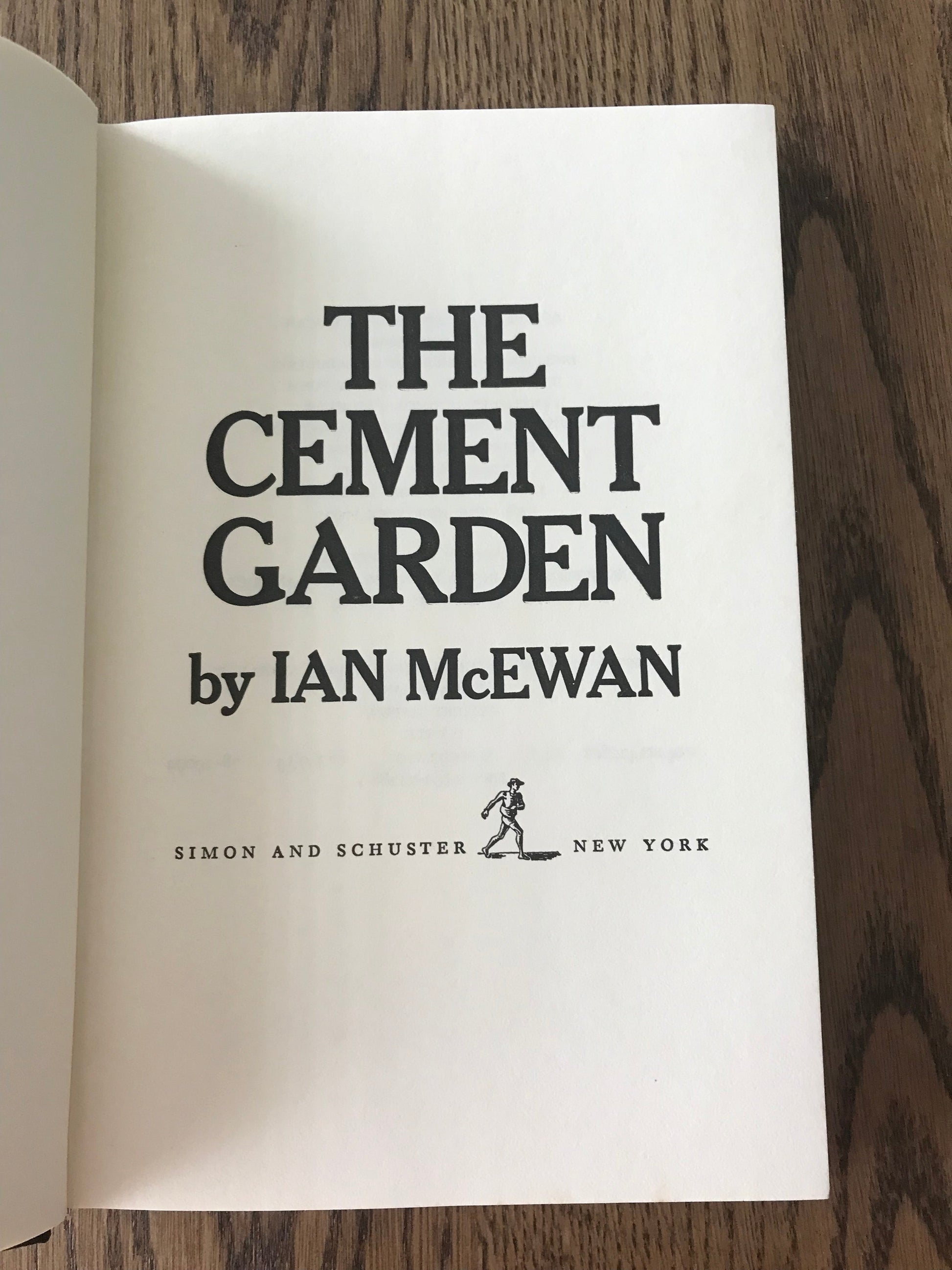 THE CEMENT GARDEN - IAN MCEWAN BooksCardsNBikes