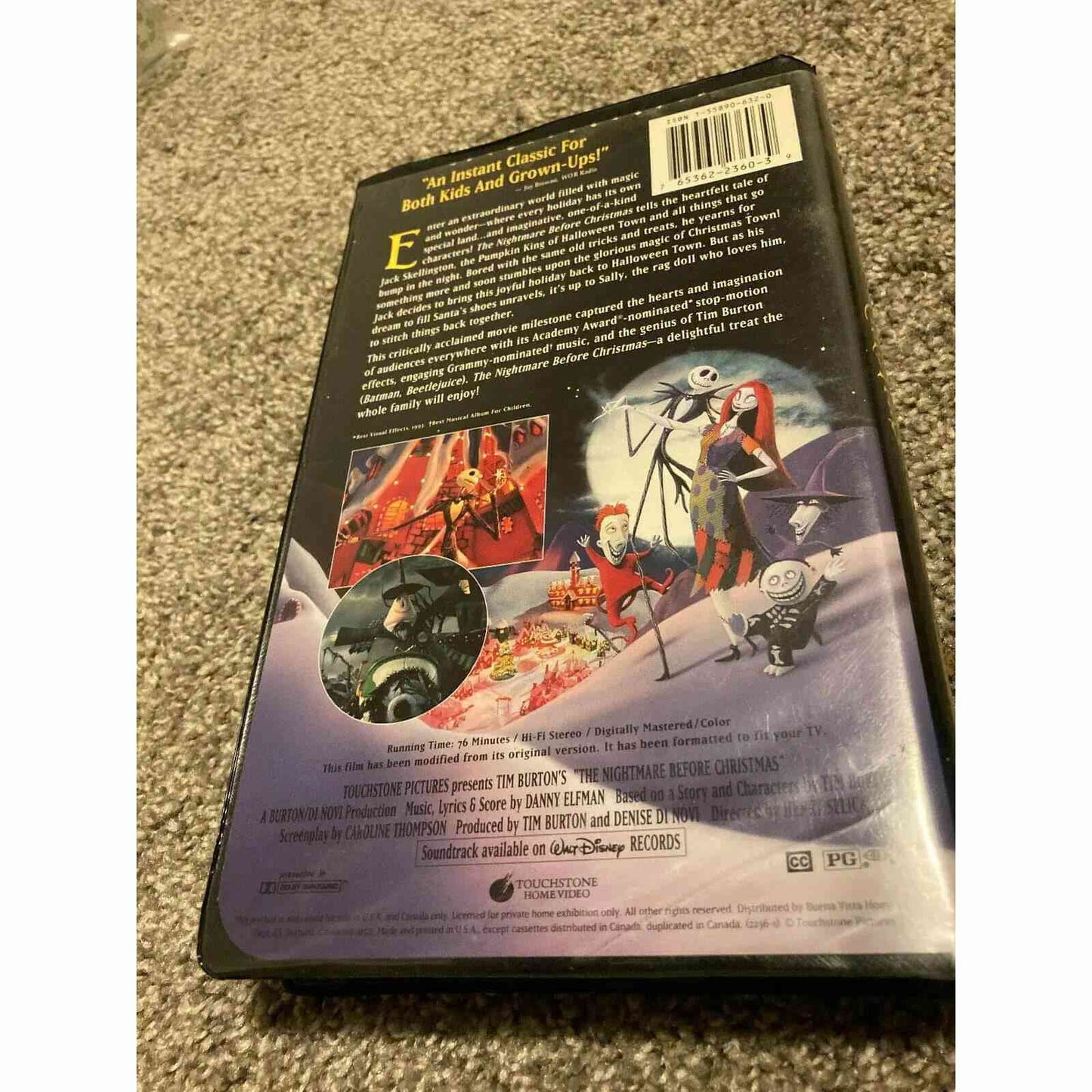 The Nightmare Before Christmas (VHS, 1993-1994) BooksCardsNBikes