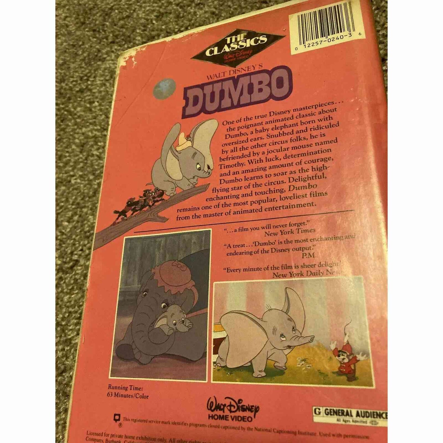 Walt Disney DUMBO Classics Black Diamond BooksCardsNBikes