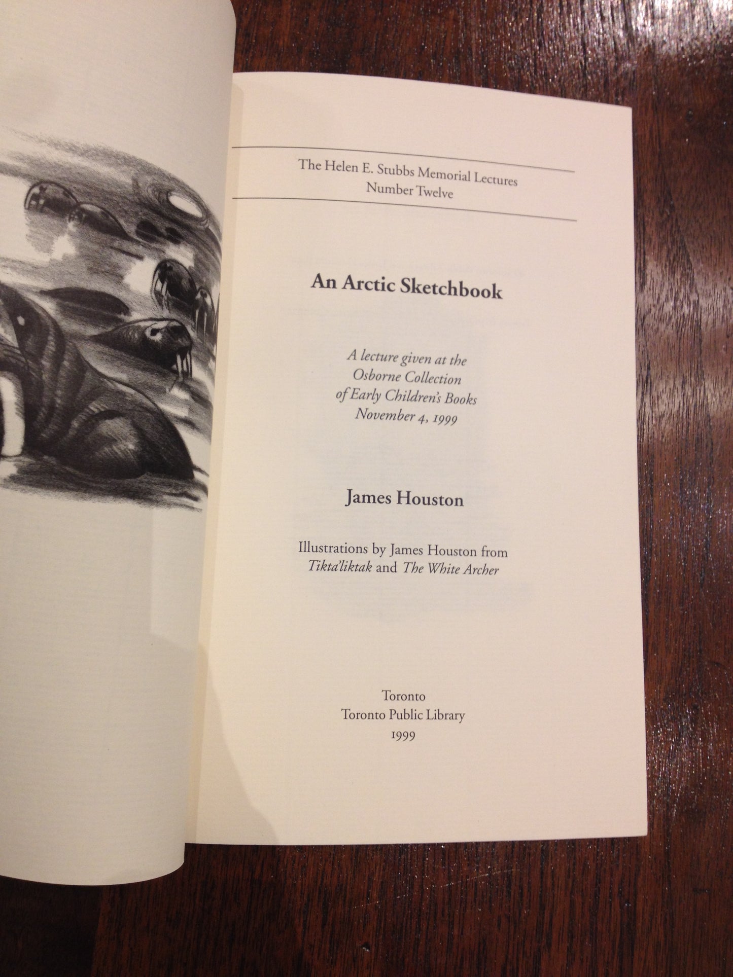 AN ARCTIC SKETCHBOOK  - JAMES HOUSTON