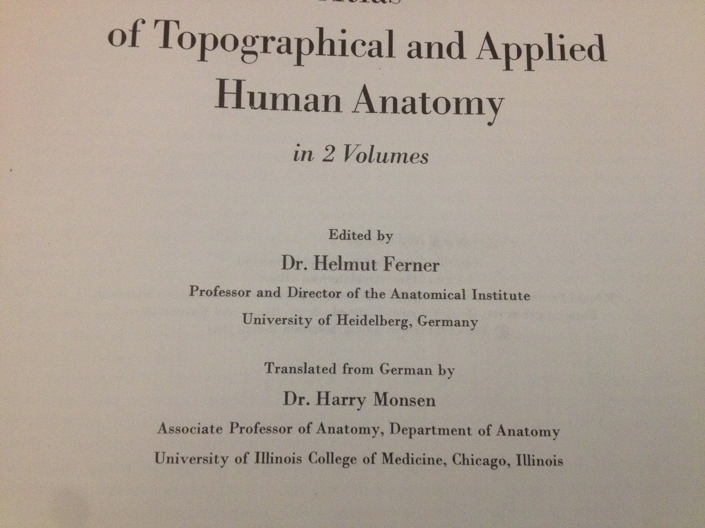 ATLAS OF TOPOGRAPHICAL AND APPLIED HUMAN ANATOMY - EDUARD PERNKOPF