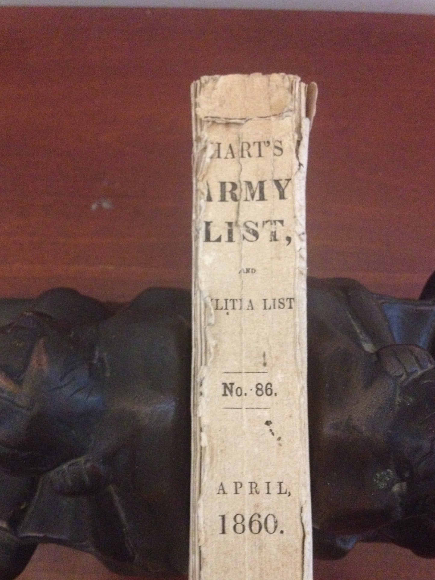 HARTS ARMY LIST, AND MILITIA LIST; EXHIBITING THE RANK ON FULL PAY - H.G. HART