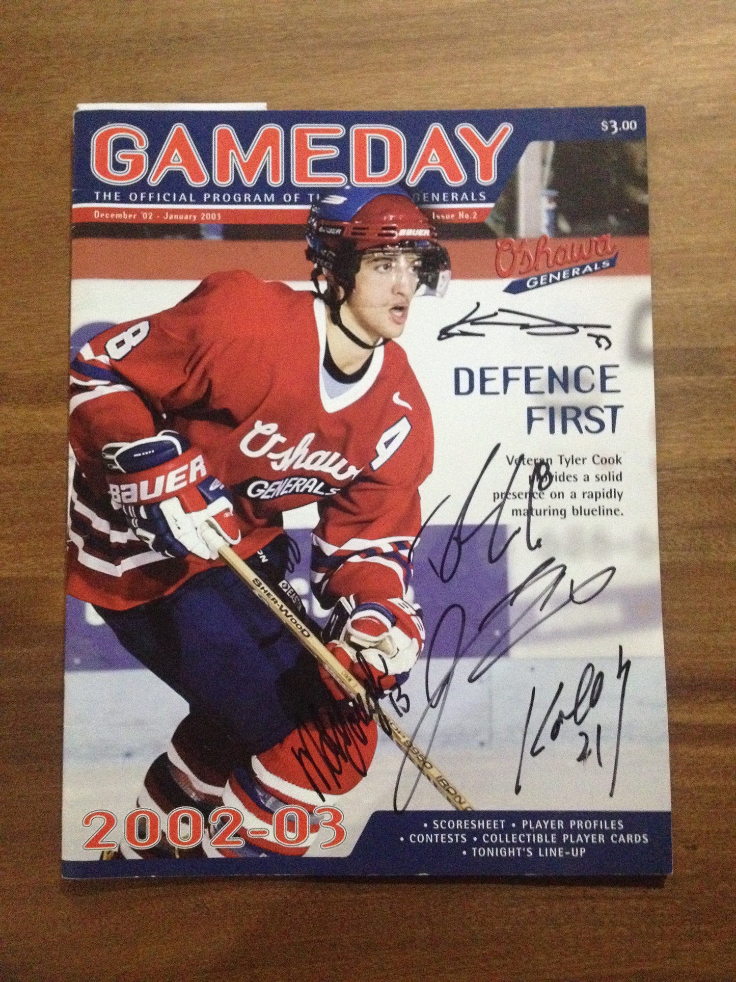 Gameday - Official Program of Oshawa Generals [Multiple Signed]