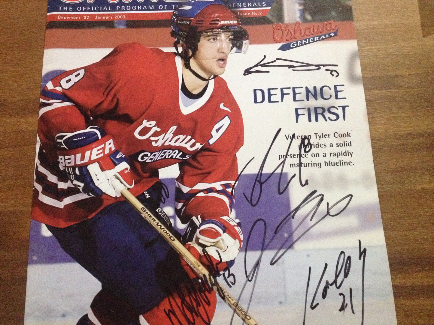 Gameday - Official Program of Oshawa Generals [Multiple Signed]
