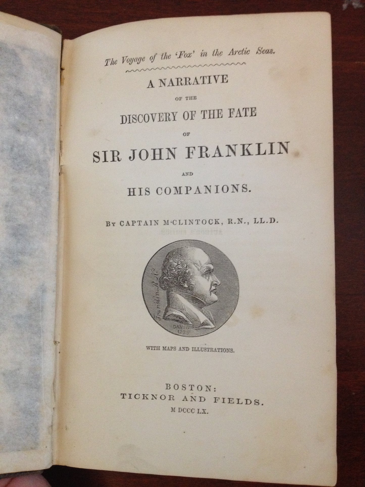 A NARRATIVE - DISCOVERY FATE OF SIR JOHN FRANKLIN  - CAPTAIN M.CLINTOCK