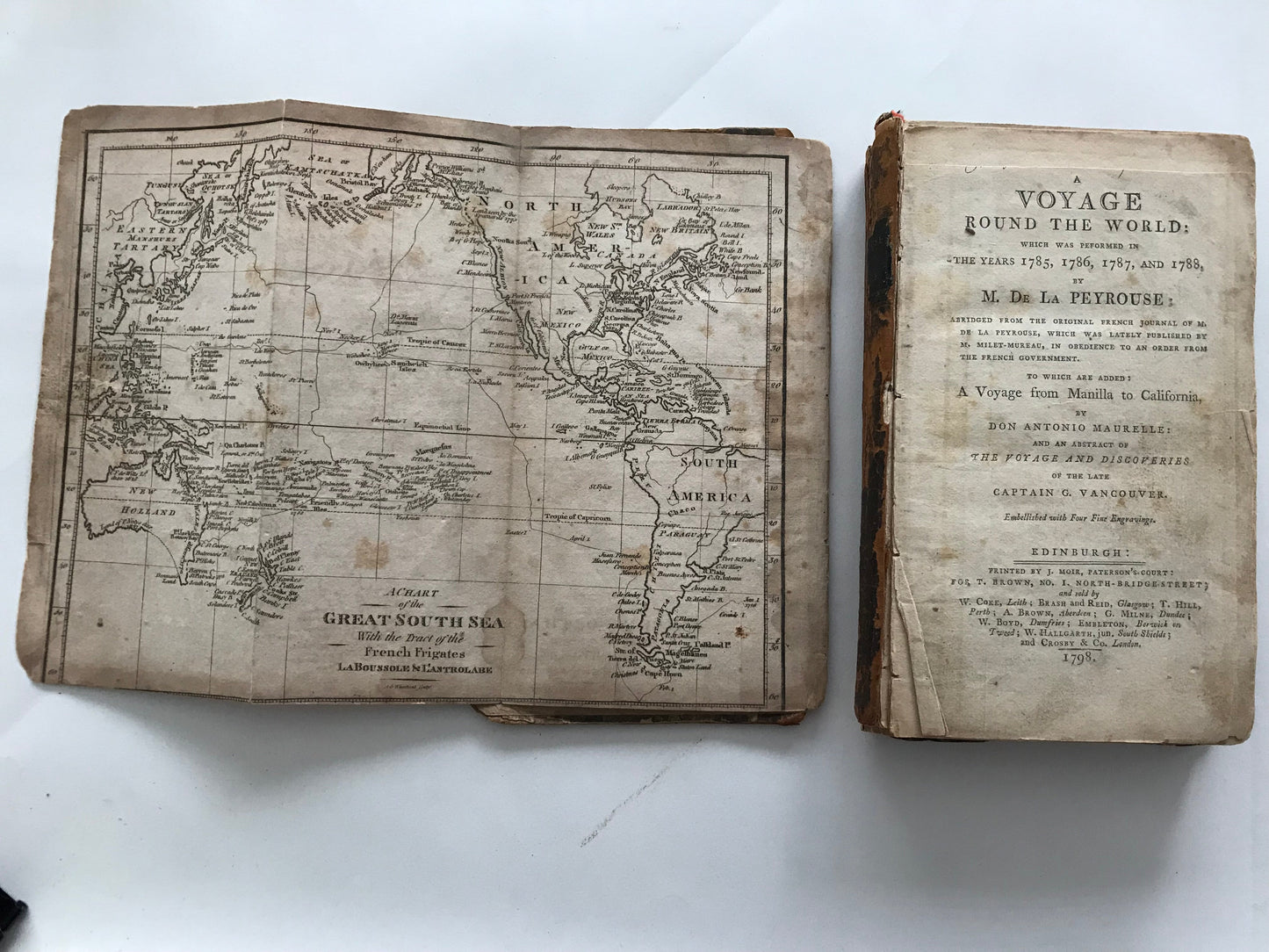 A VOYAGE ROUND THE WORLD ... 1788.  M. DE LA  PEYROUSE BooksCardsNBikes