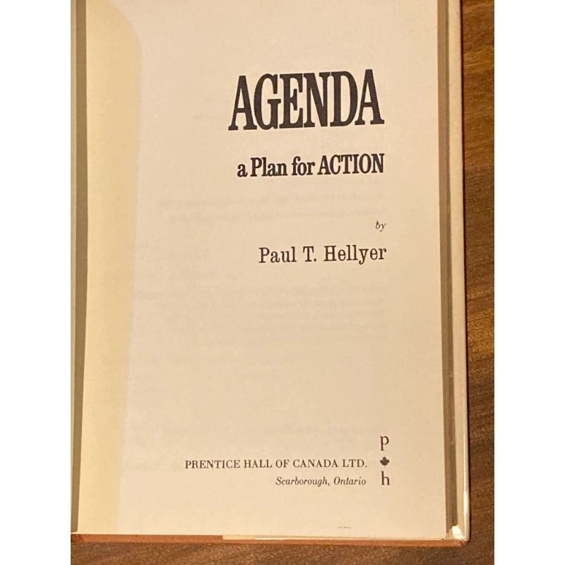 AGENDA ... A PLAN FOR ACTION - PAUL HELLYER BooksCardsNBikes