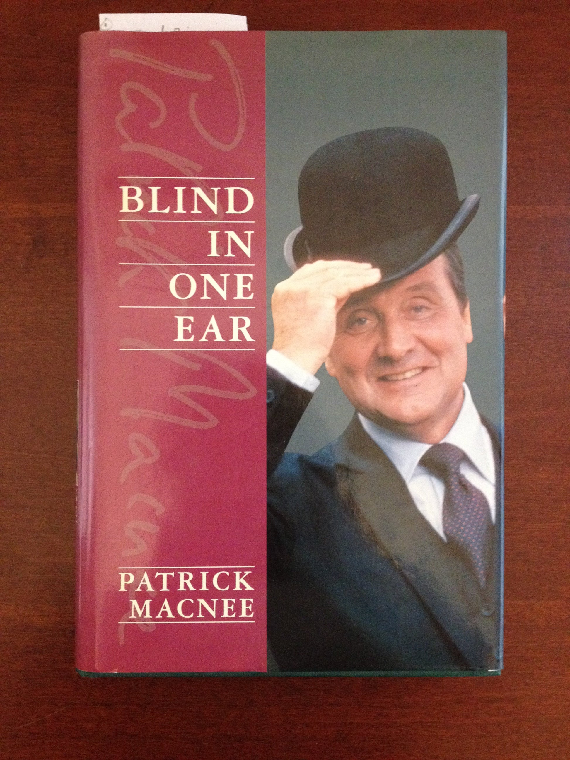 BLIND IN ONE EAR BY: PATRICK MACNEE BooksCardsNBikes