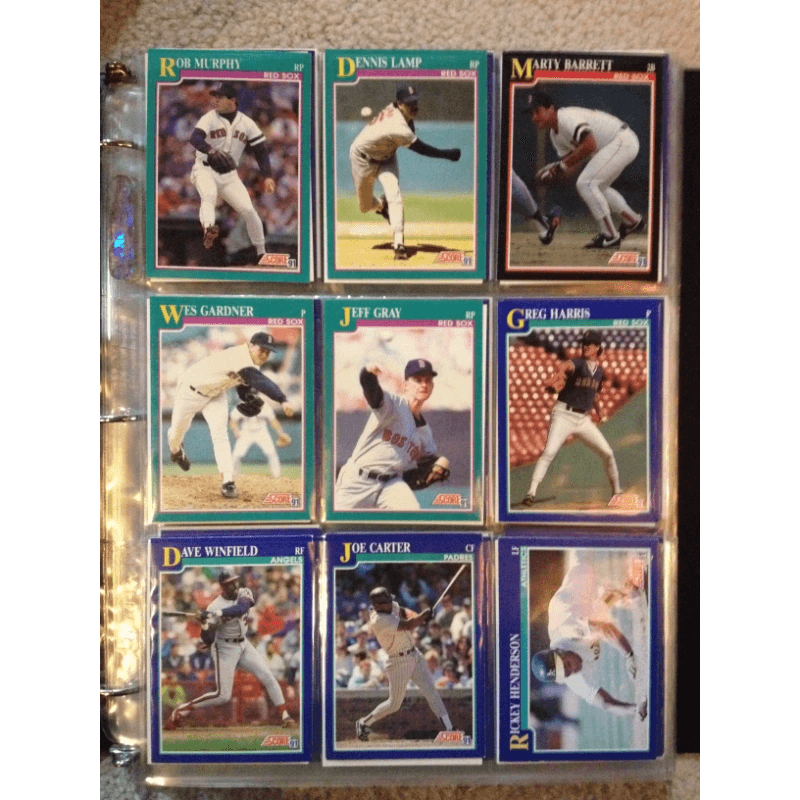 Baseball Cards: Score [1991-1992!] Large Lot! 250+ BooksCardsNBikes