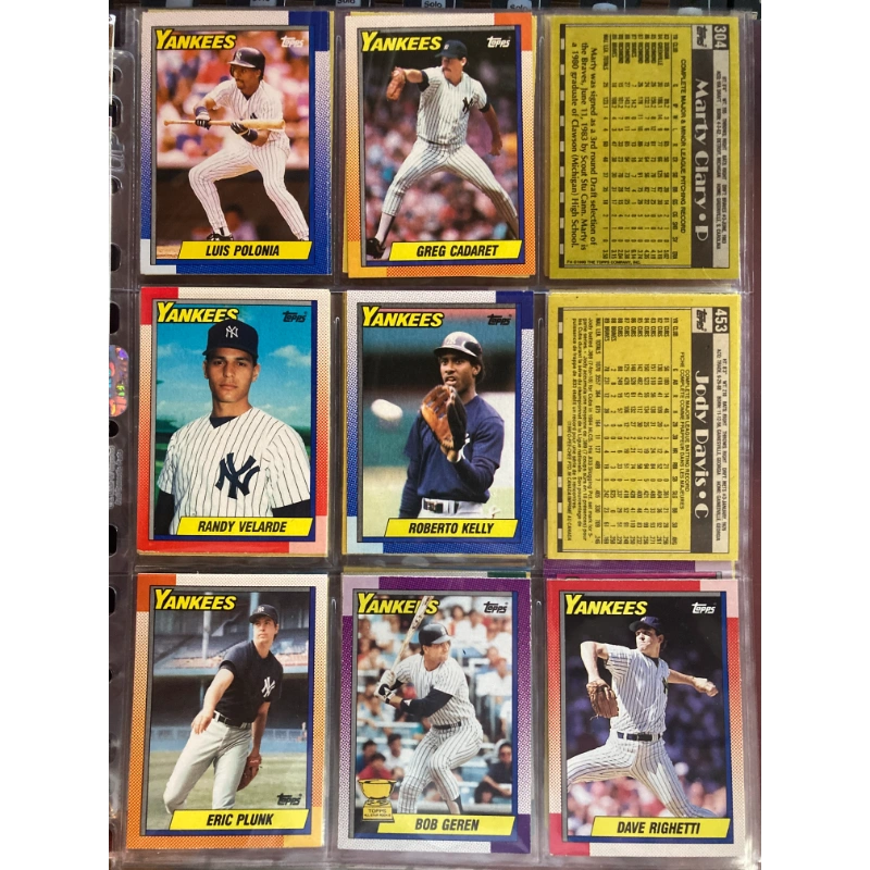 Baseball Cards: Topps [1990 -> 150+ For Sale] BooksCardsNBikes