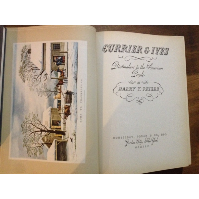 CURRIER & IVES PRINTMAKERS   BY: HARRY T. PETERS BooksCardsNBikes