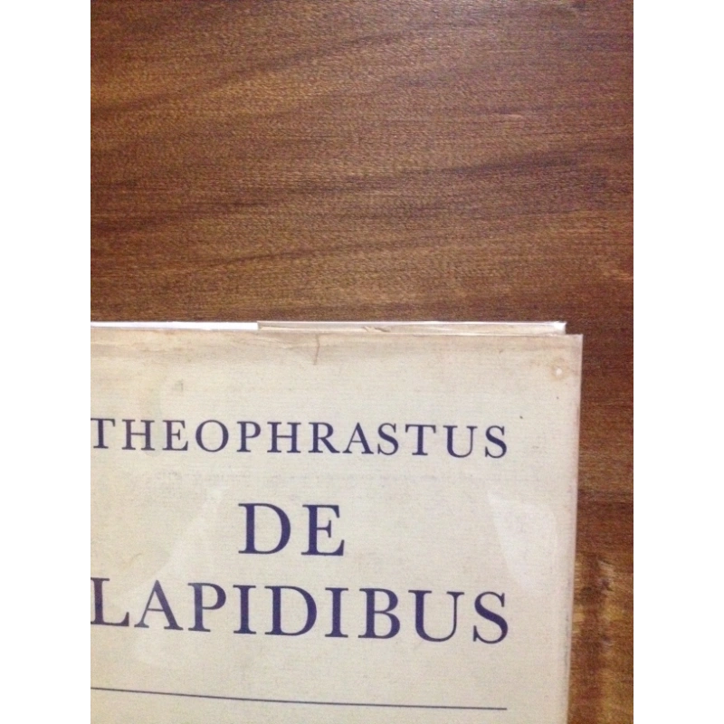 DE LAPIDIBUS  BY: THEOPHRASTUS BooksCardsNBikes