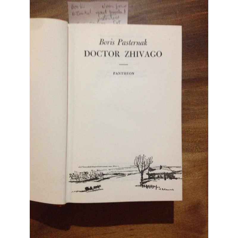 DOCTOR ZHIVAGO, A NOVEL   BY: BORIS PASTERNAK BooksCardsNBikes