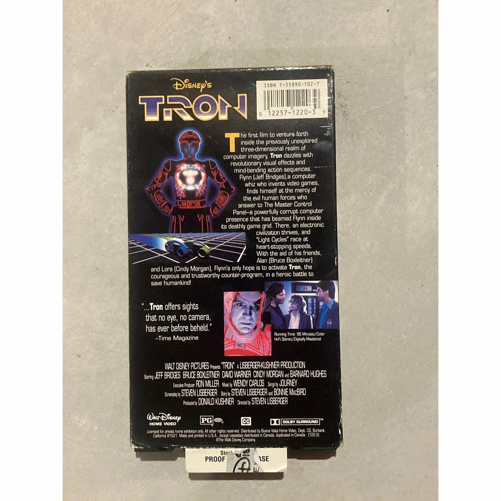 Disney: Tron (VHS, 1995) 1st Print - VHS TAPES! BooksCardsNBikes