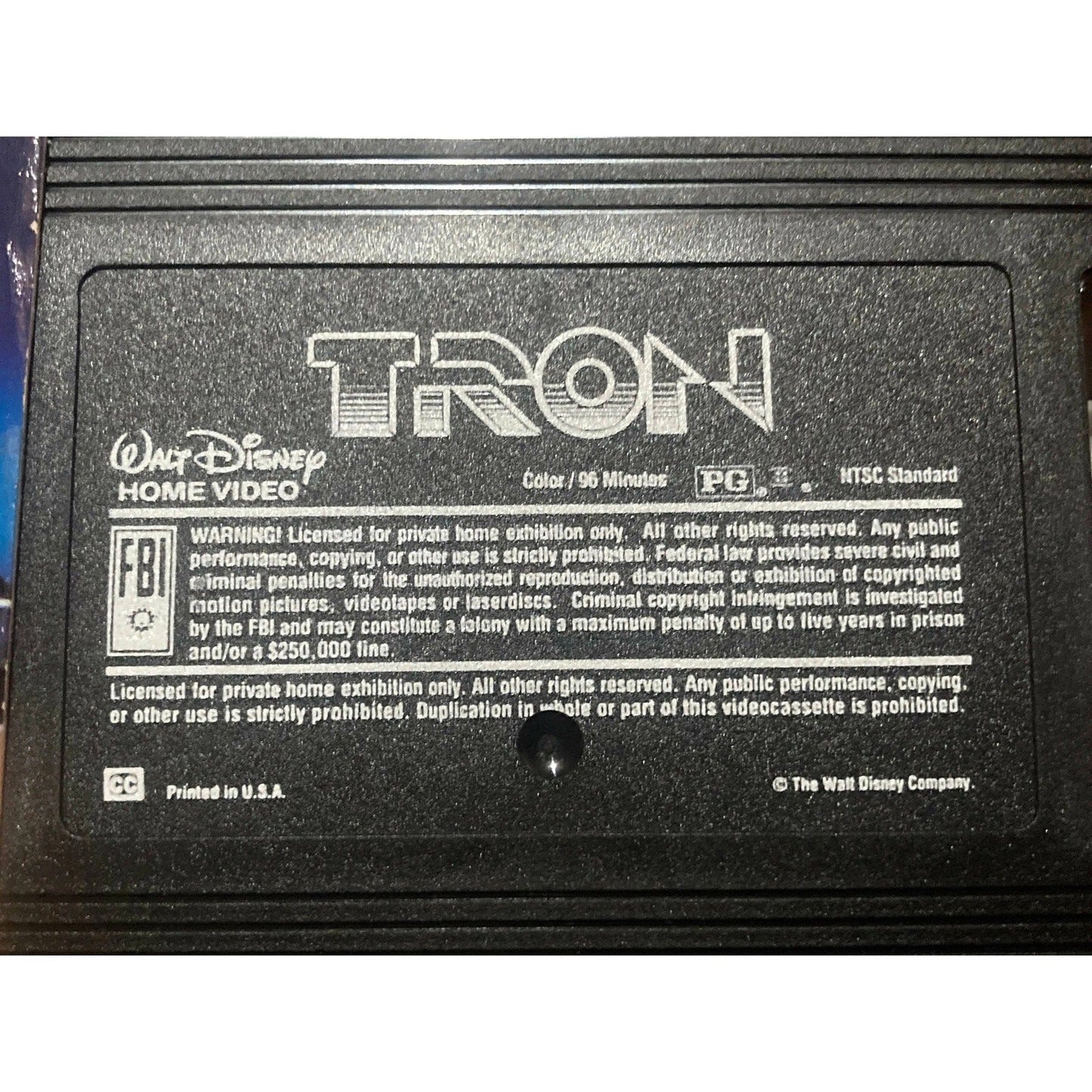 Disney: Tron (VHS, 1995) 1st Print - VHS TAPES! BooksCardsNBikes