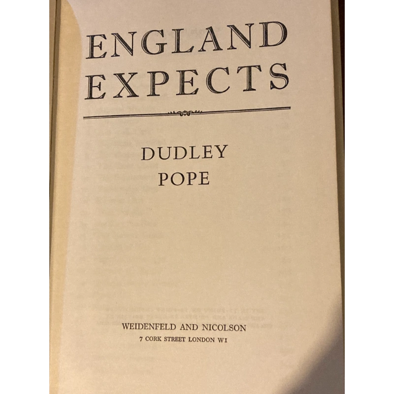 ENGLAND EXPECTS BY: DUDLEY POPE [Modern Novel] BooksCardsNBikes