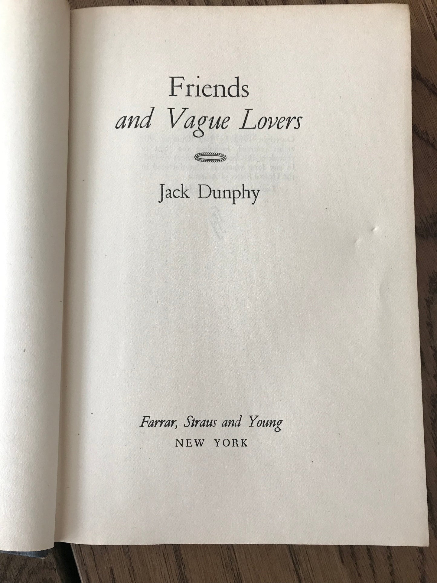 FRIENDS AND VAGUE LOVERS - BY JACK DUNPHY BooksCardsNBikes