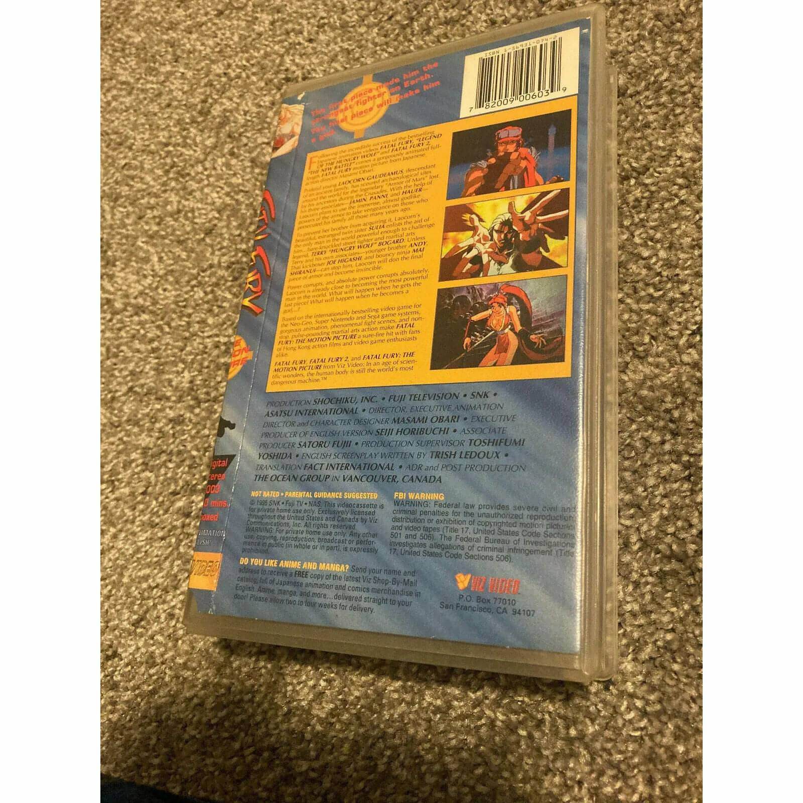 Fatal Fury: The Motion Picture (VHS, 1995) BooksCardsNBikes