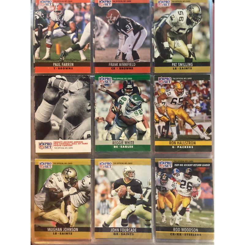 Football Cards: Assorted #1 PACK DEAL [Pro Set + More] BooksCardsNBikes