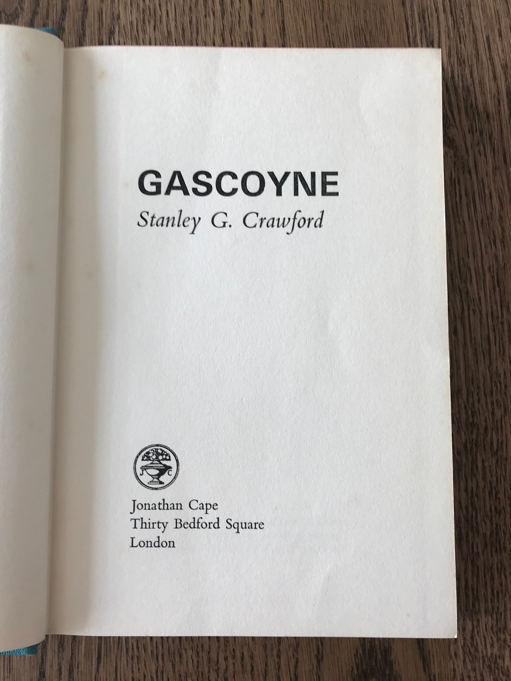 GASCOYNE  -            STANLEY G. CRAWFORD BooksCardsNBikes
