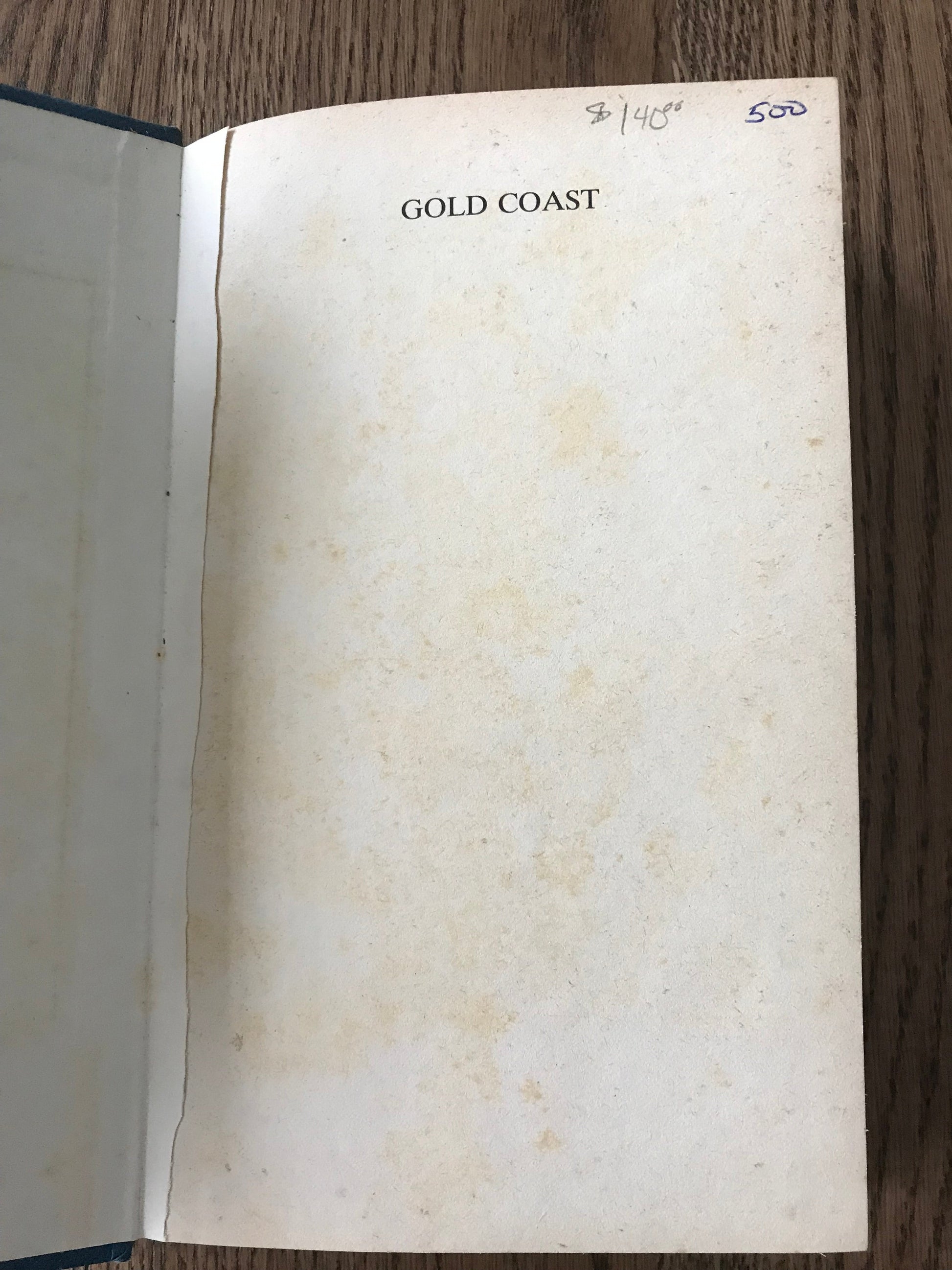 GOLD COAST -     ELMORE LEONARD BooksCardsNBikes