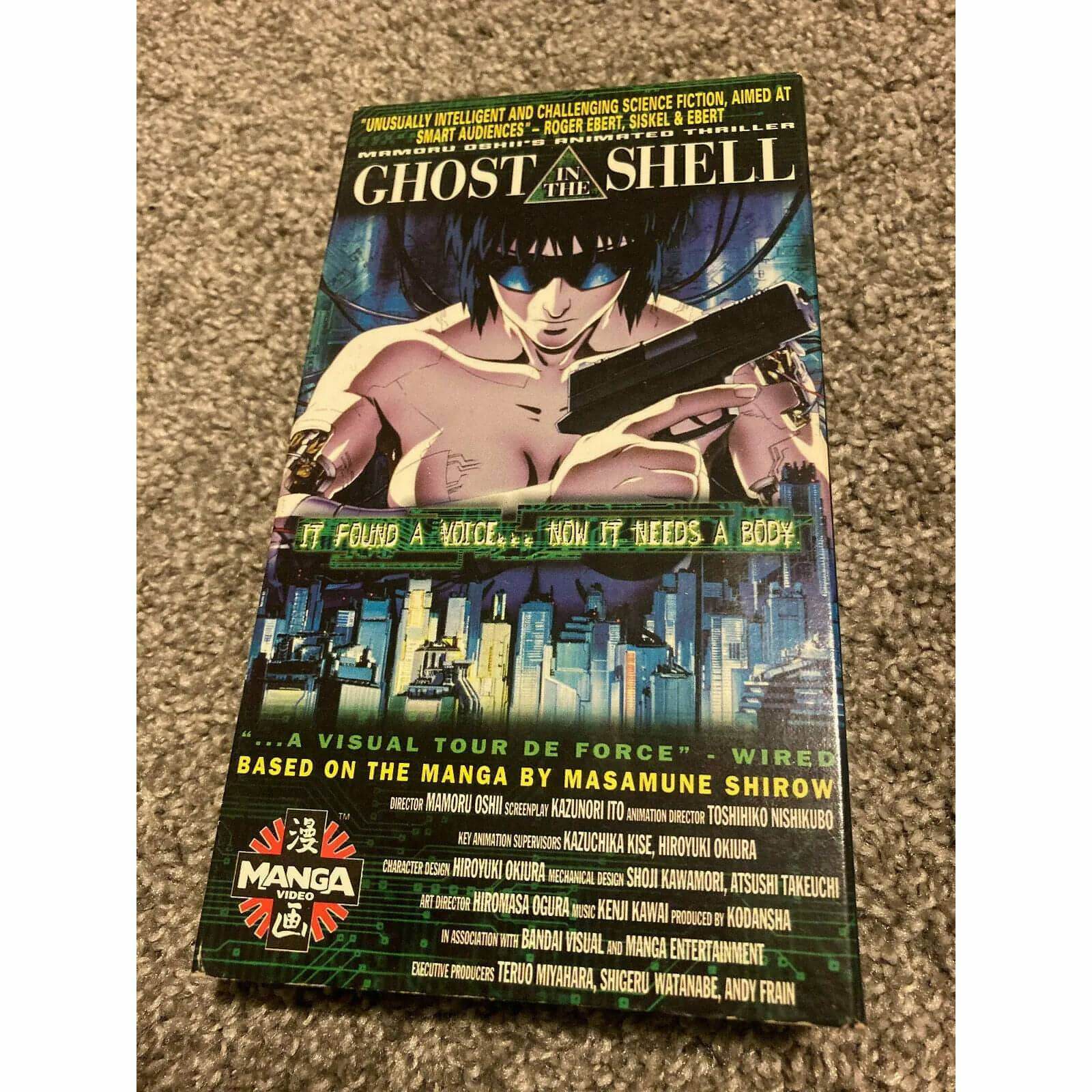 Ghost in the Shell (VHS, 1997, Or Jp Dub En) BooksCardsNBikes