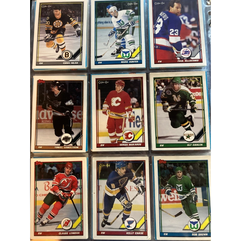 Hockey Cards: O-Pee-Chee [1991] Small Set! 100+ BooksCardsNBikes