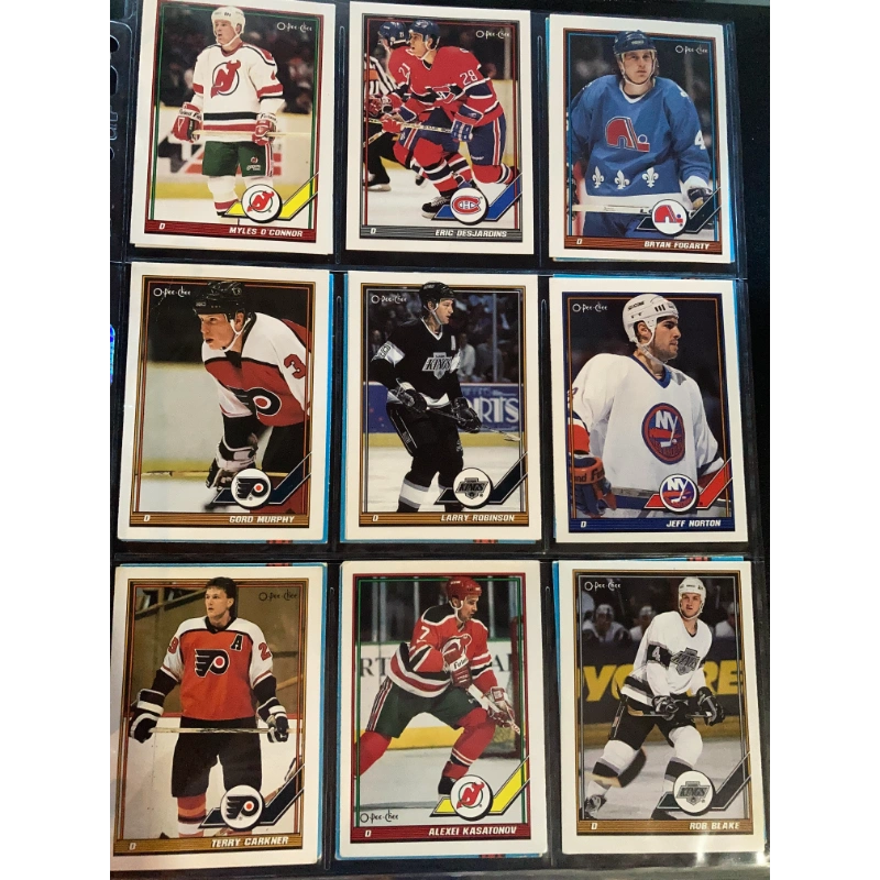 Hockey Cards: O-Pee-Chee [1991] Small Set! 100+ BooksCardsNBikes