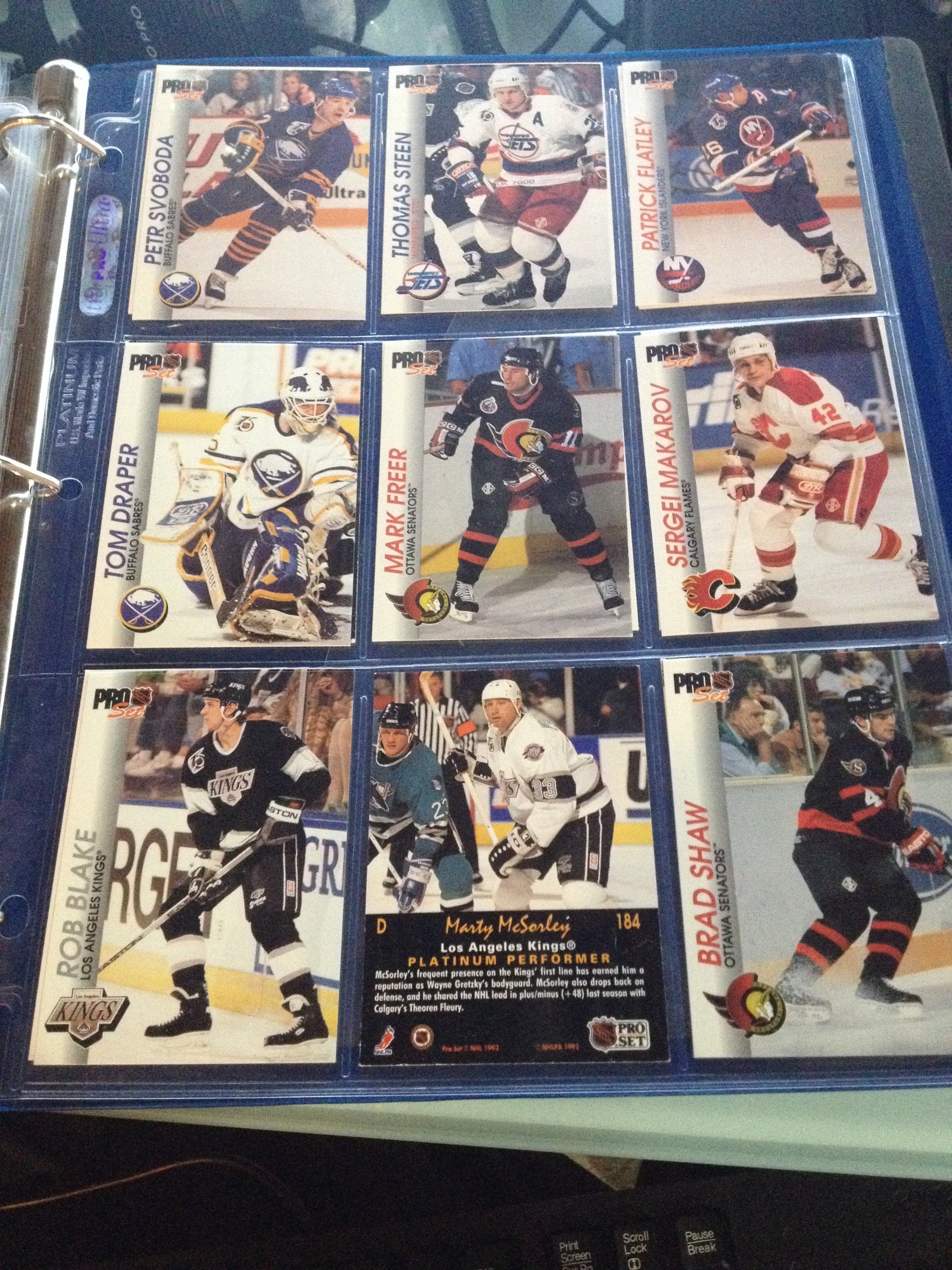Eric Weinrich New Jersey Hand Signed 1991-92 Upper Deck Hockey Card 34 -  All Sports Custom Framing