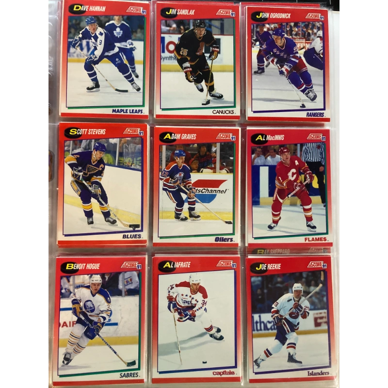 Hockey Cards: Score [1991-1992] Large Set! Over 150+ BooksCardsNBikes