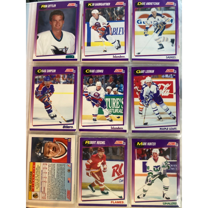 Hockey Cards: Score [1991-1992] Large Set! Over 150+ BooksCardsNBikes