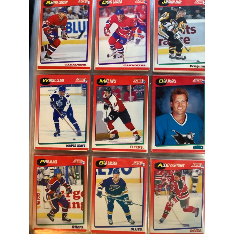 136 Old Vintage 1993/4 LEAF Hockey Picture Cards 