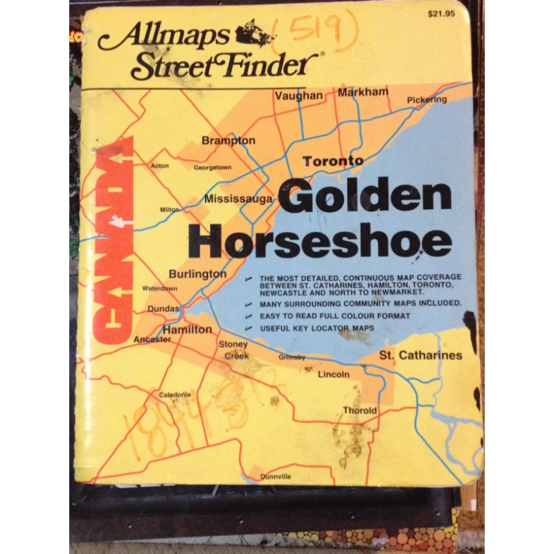 In's And Outs + Golden Horseshoe Map of Canada BooksCardsNBikes