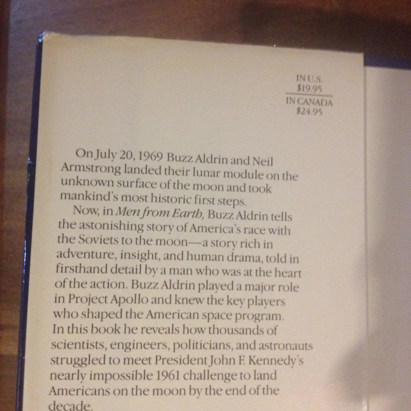 MEN FROM EARTH BY: BUZZ ALDRIN BooksCardsNBikes