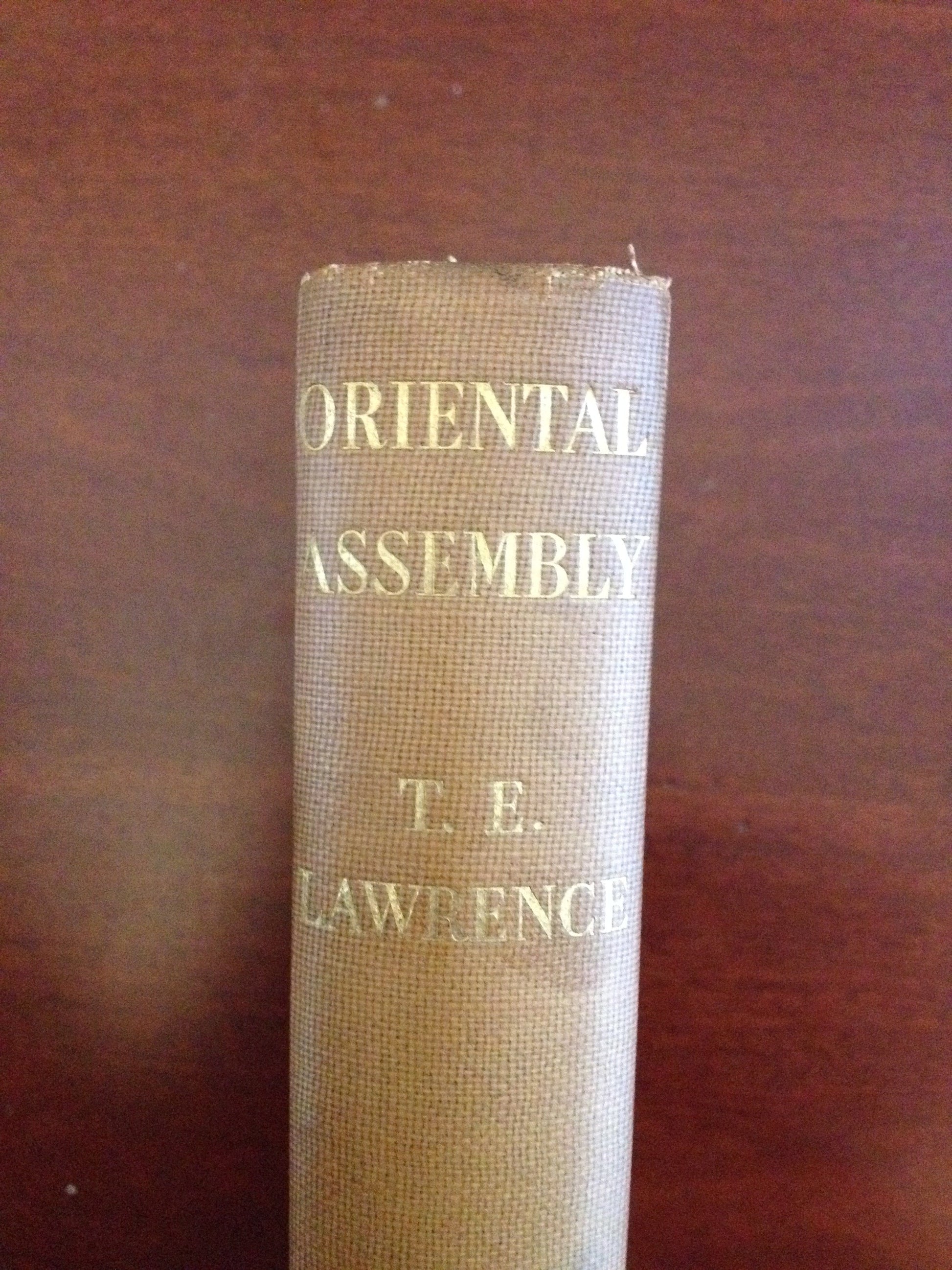 ORIENTAL ASSEMBLY  BY: TE LAWRENCE BooksCardsNBikes