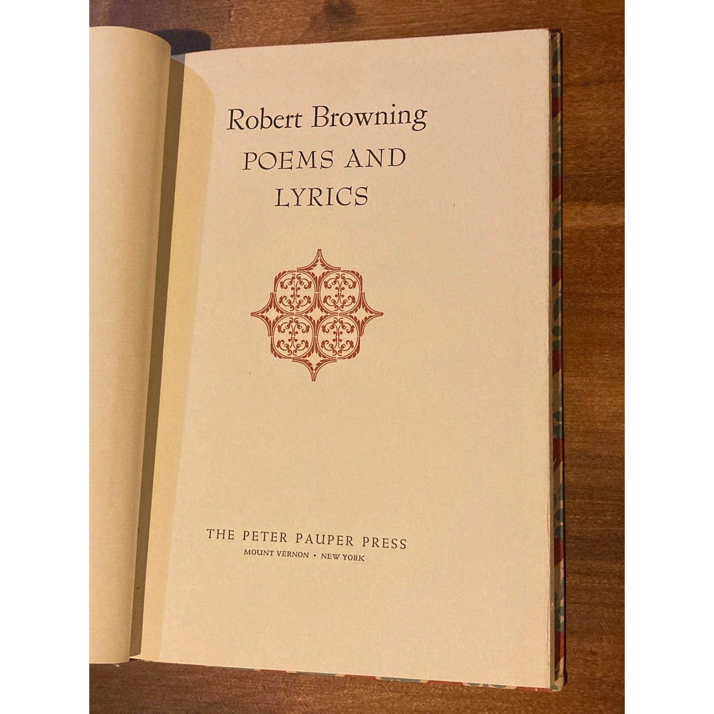 POEMS AND LYRICS - ROBERT BROWNING BooksCardsNBikes