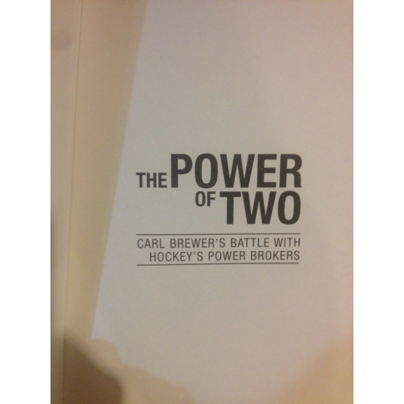 POWER OF TWO - HOCKEY'S BROKERS BooksCardsNBikes