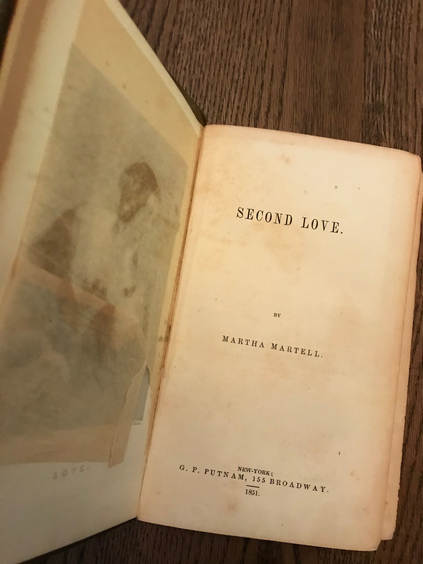 SECOND LOVE - A NOVEL MARTHA MARTELL BooksCardsNBikes