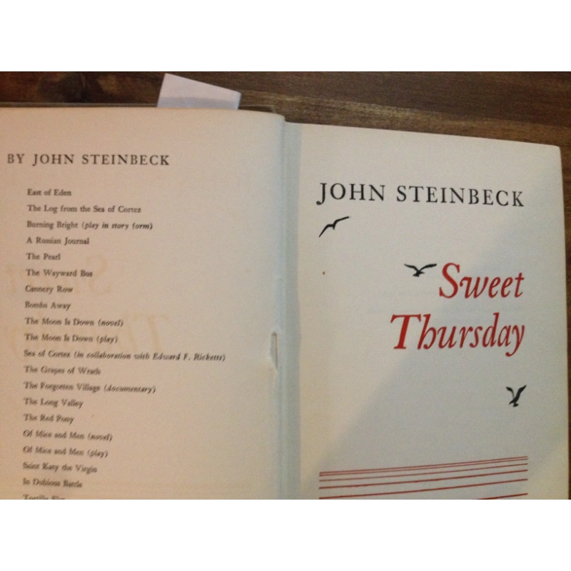SWEET THURSDAY - JOHN STEINBECK BooksCardsNBikes