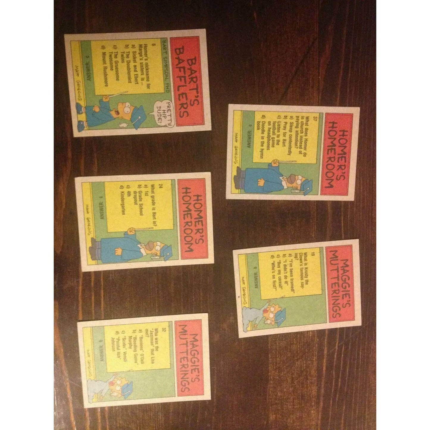 Simpsons Trading Cards [1993] BooksCardsNBikes