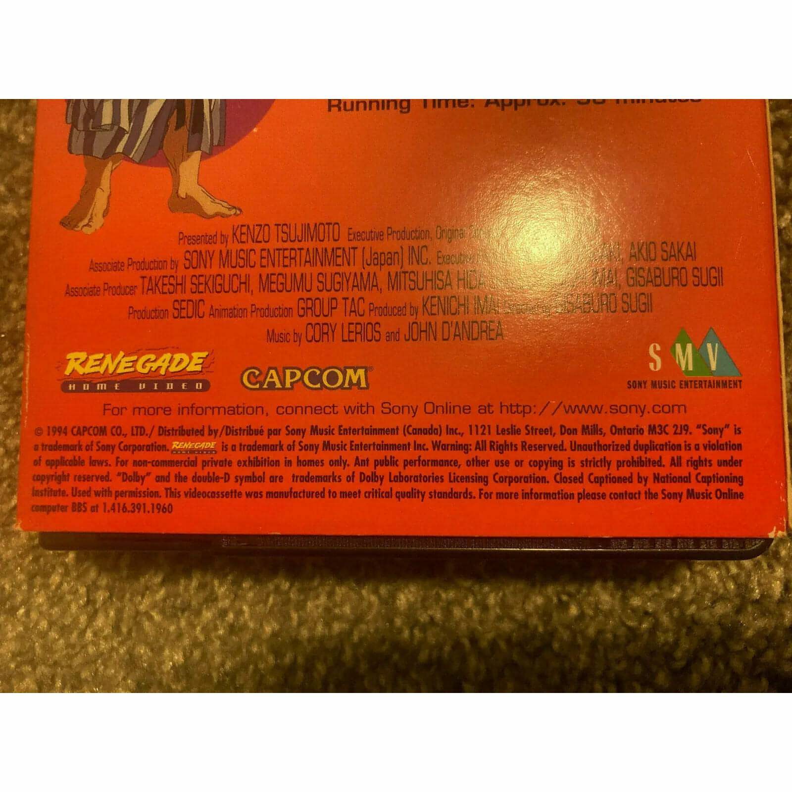 Street Fighter II: Animated Movie (VHS, 1996)